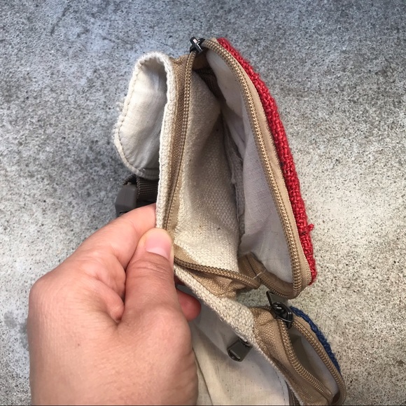 Himalayan Hemp Fanny Pack Multi Colored Lots Of Pockets - Picture 4 of 16